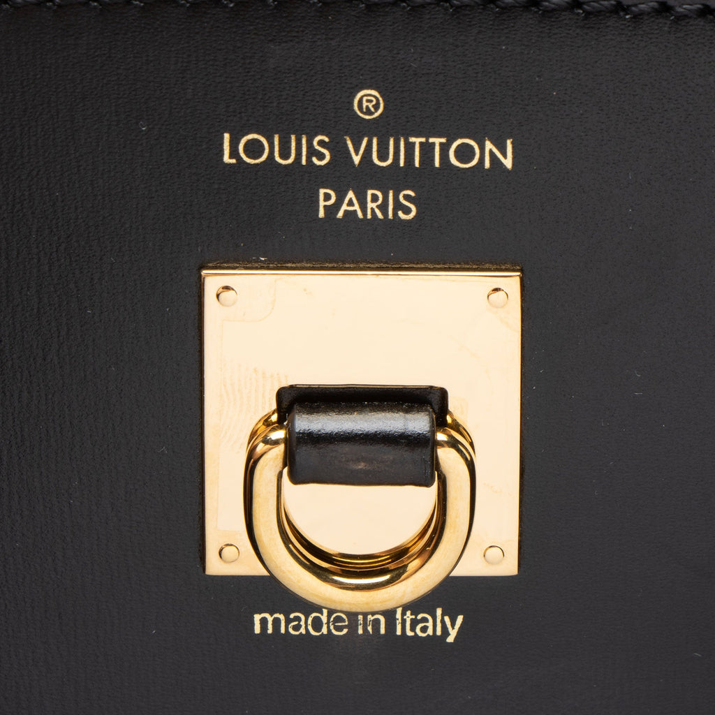 Louis Vuitton Limited Edition Monogram Stripe City Steamer MM Tote Bag - Black/Brown/Orange/White