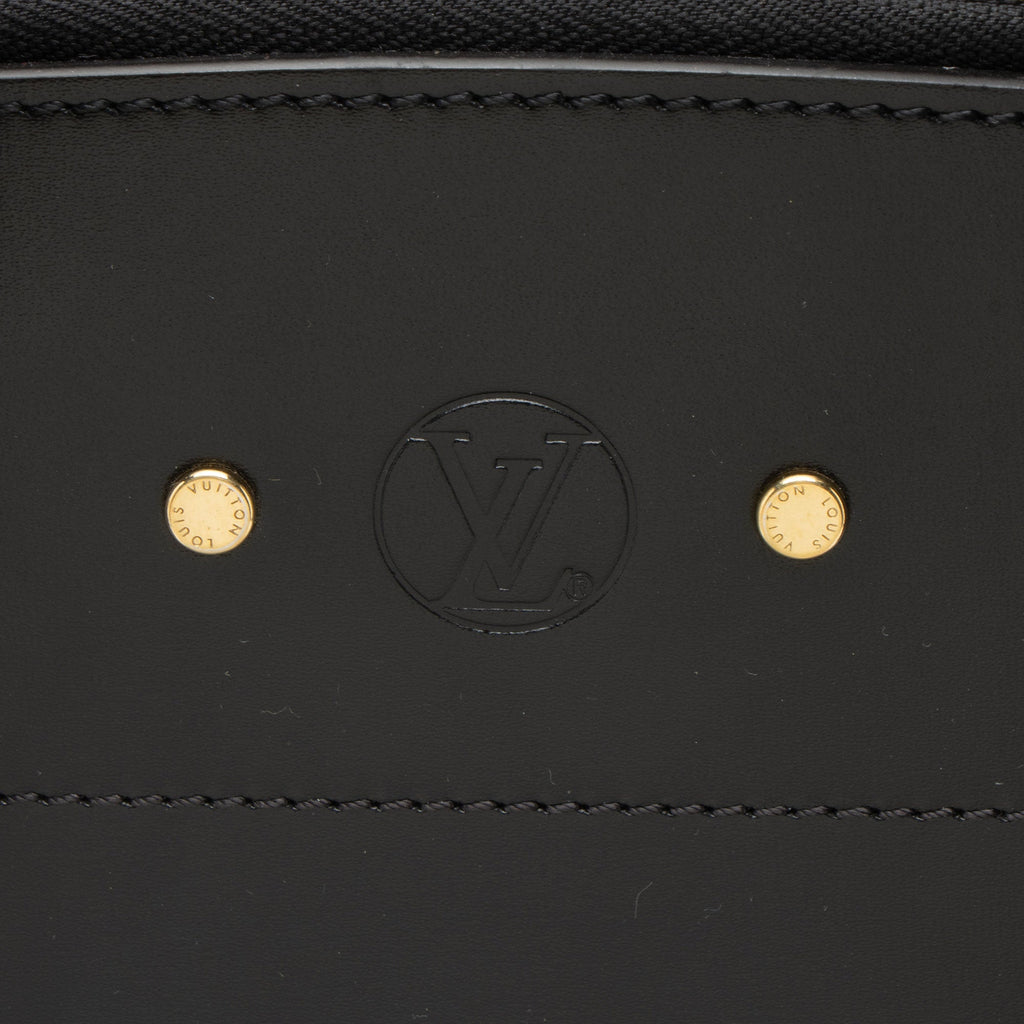 Louis Vuitton Limited Edition Monogram Stripe City Steamer MM Tote Bag - Black/Brown/Orange/White
