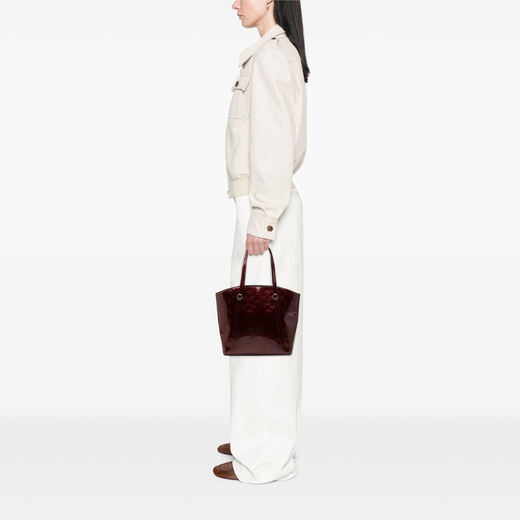 Louis Vuitton Mongoram Vernis Avalon MM Tote Bag - Red