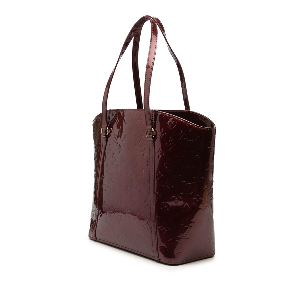 Louis Vuitton Mongoram Vernis Avalon MM Tote Bag - Red