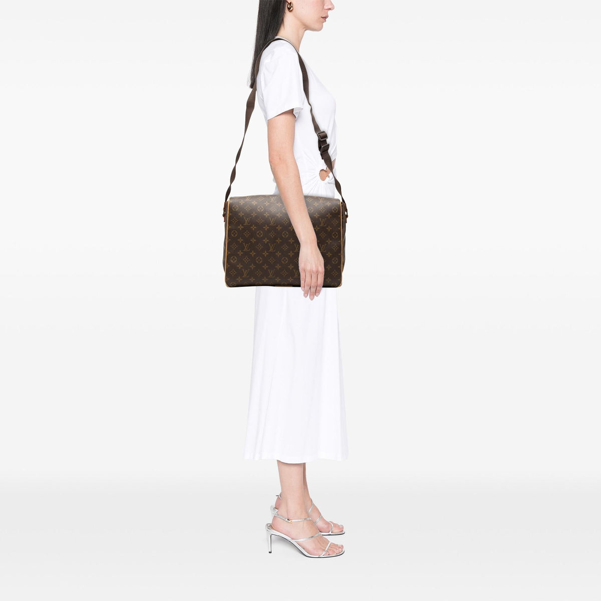 Louis Vuitton Monogram Abbesses Crossbody Bag - Brown