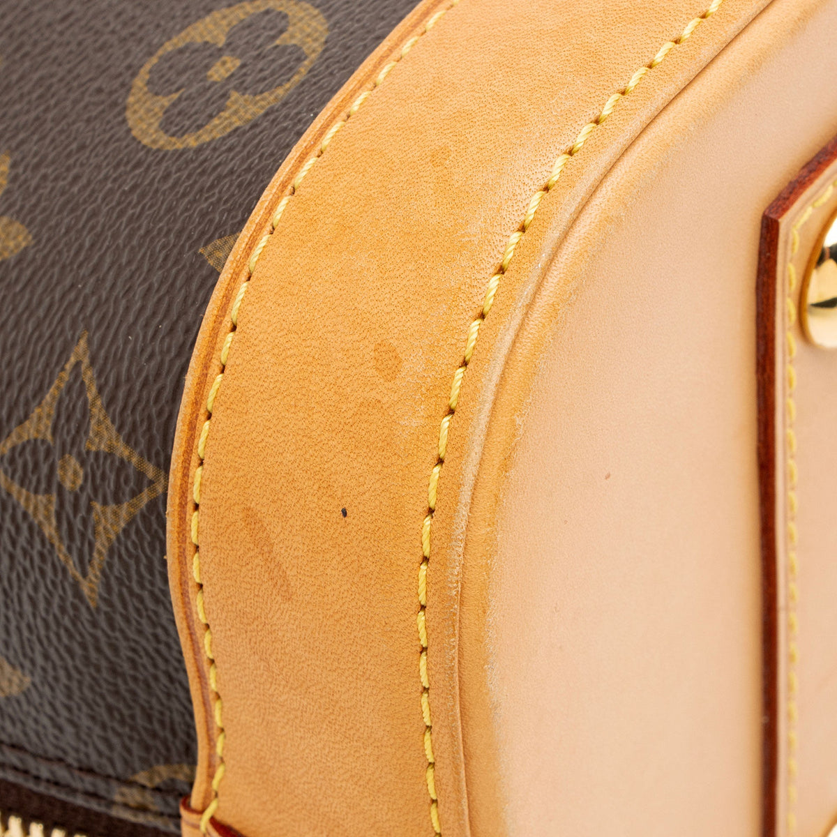 Louis Vuitton Monogram Canvas Alma PM Satchel - Brown