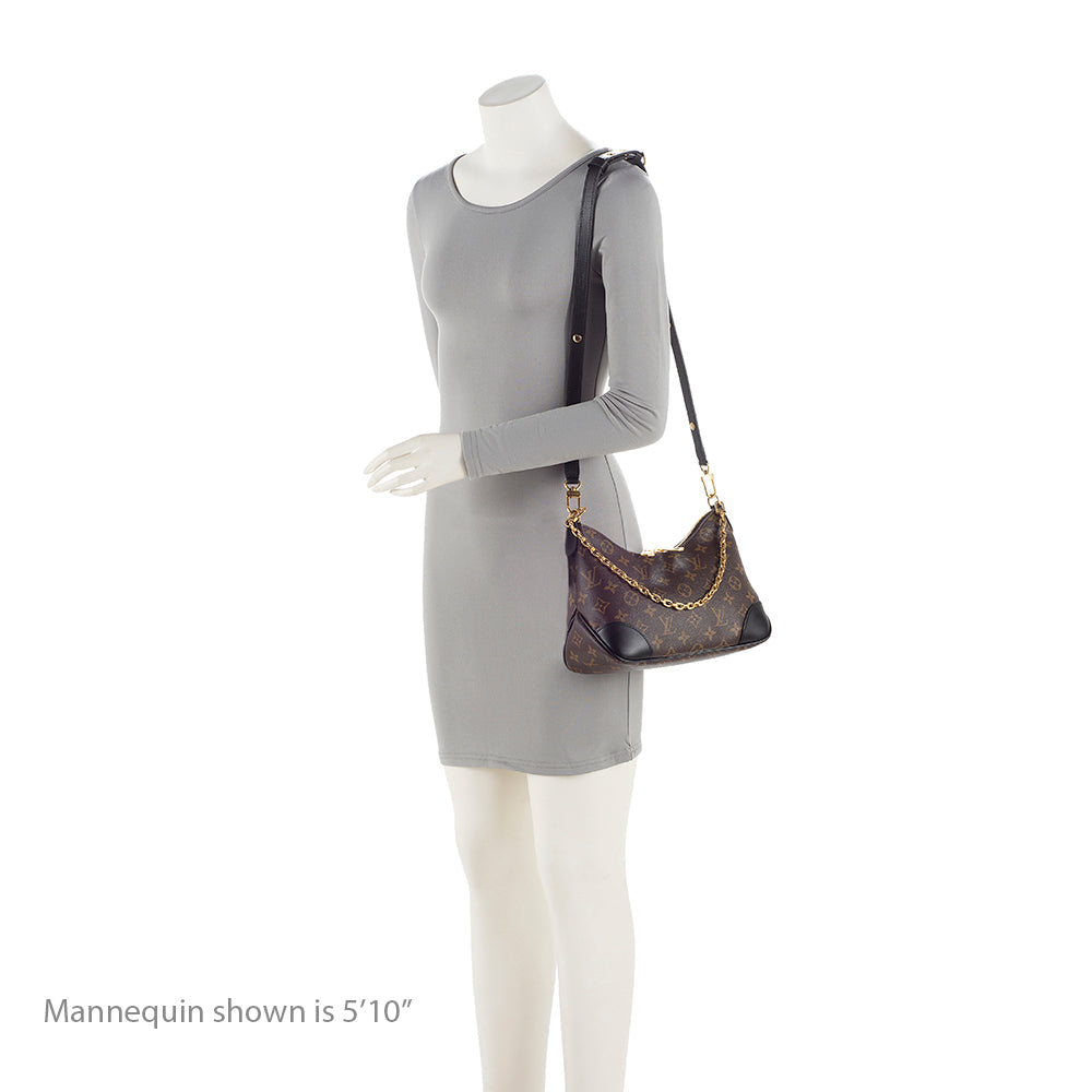 Louis Vuitton Monogram Canvas Boulogne NM Shoulder Bag - Black/Brown