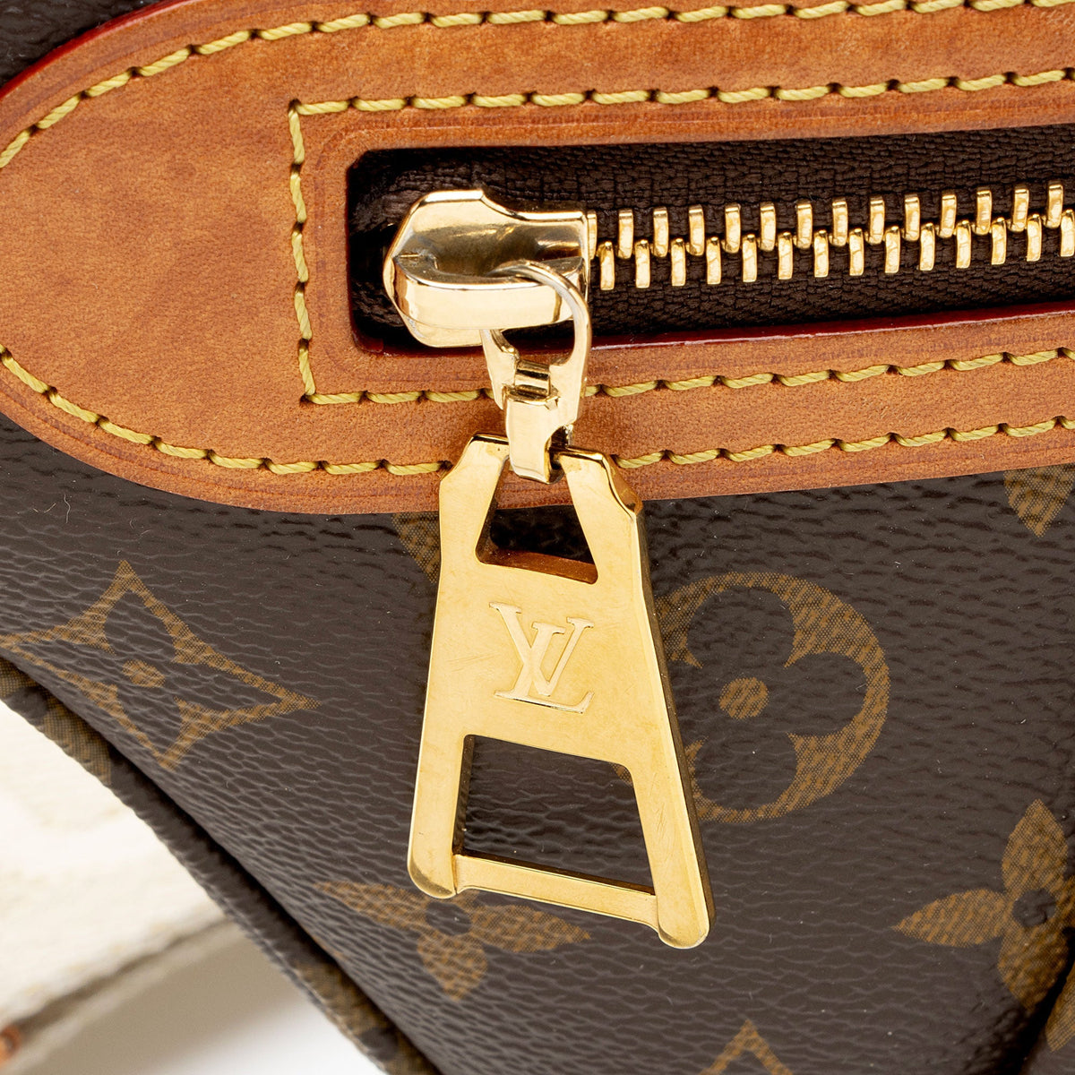 Louis Vuitton Monogram Canvas High Rise Bumbag Belt Bag - Brown