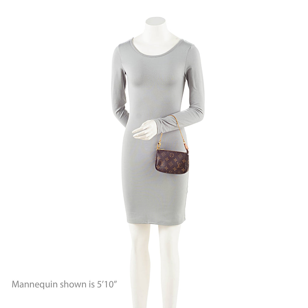 Louis Vuitton Monogram Canvas Mini Pochette Accessoires - Brown