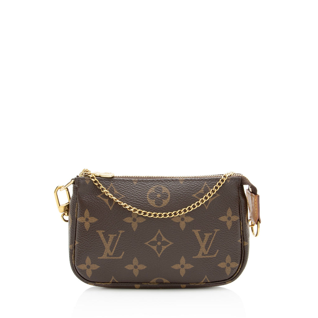 Louis Vuitton Monogram Canvas Mini Pochette Accessoires - Brown