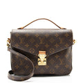 Louis Vuitton Monogram Canvas Pochette Metis Shoulder Bag - Brown