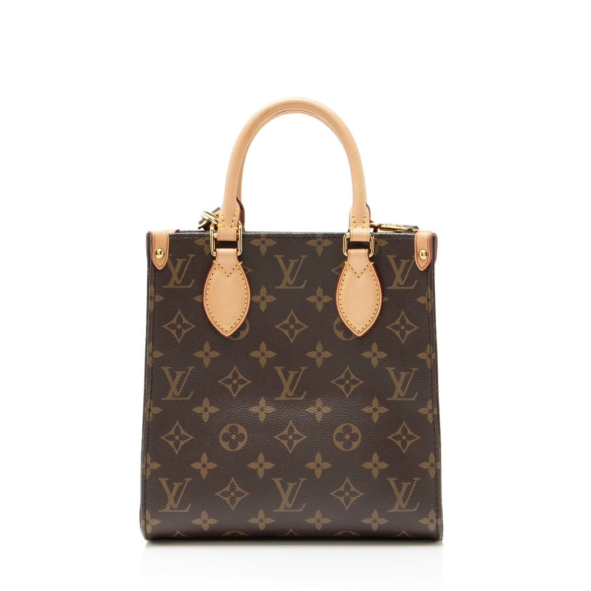 Louis Vuitton Monogram Canvas Sac Plat BB Tote Bag - Brown