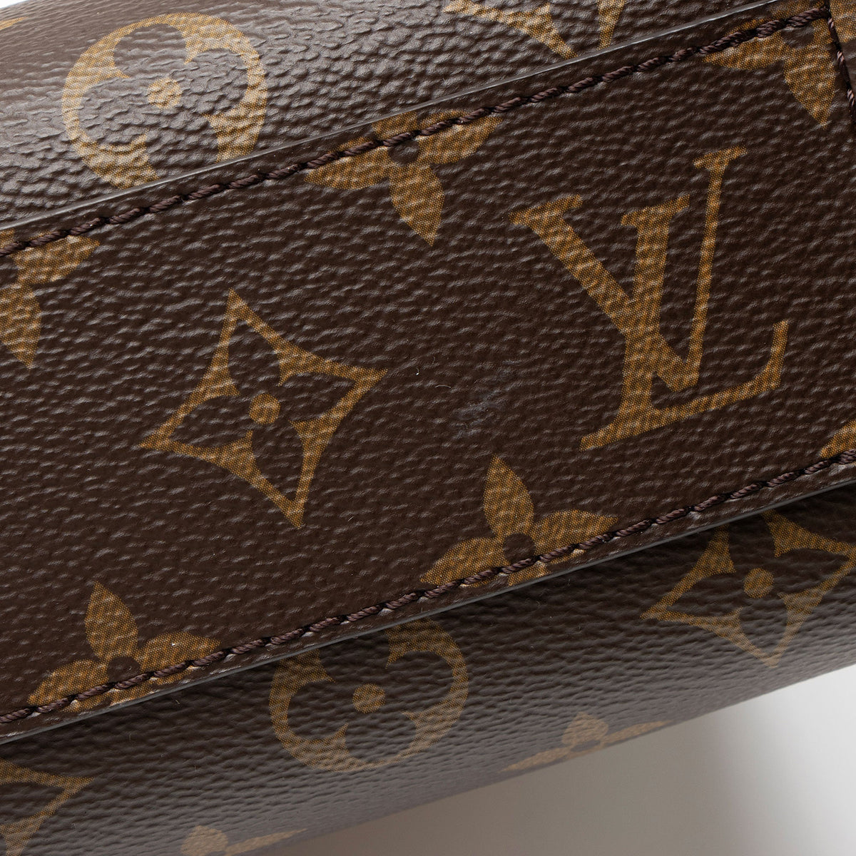 Louis Vuitton Monogram Canvas Sac Plat BB Tote Bag - Brown