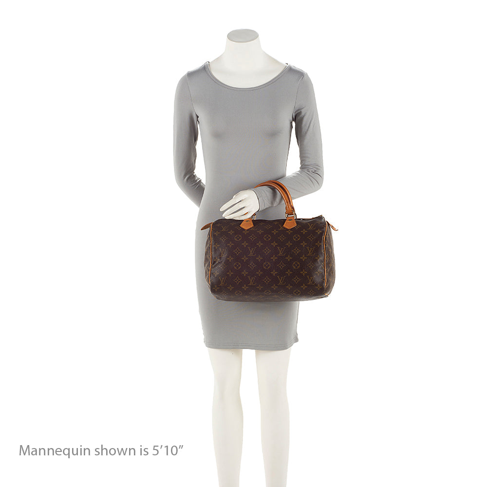Louis Vuitton Monogram Canvas Speedy 30 Satchel - FINAL SALE - Brown