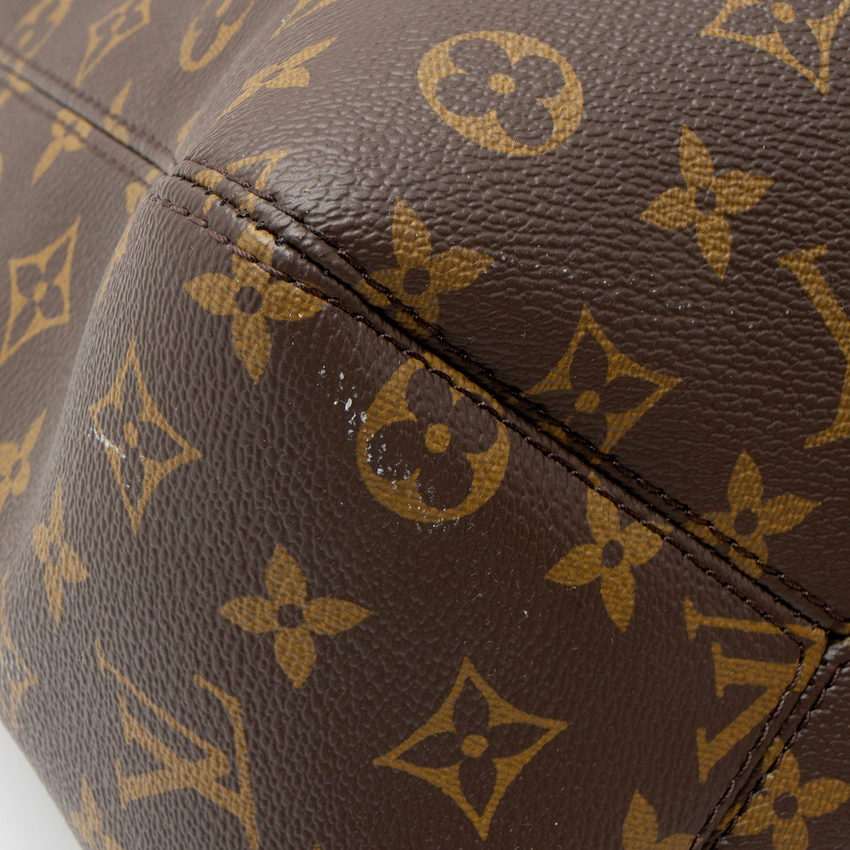 Louis Vuitton Monogram Canvas The Drop GM Shoulder Bag - Black/Brown