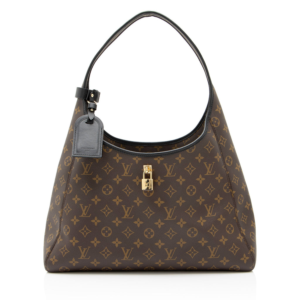 Louis Vuitton Monogram Canvas The Drop GM Shoulder Bag - Black/Brown