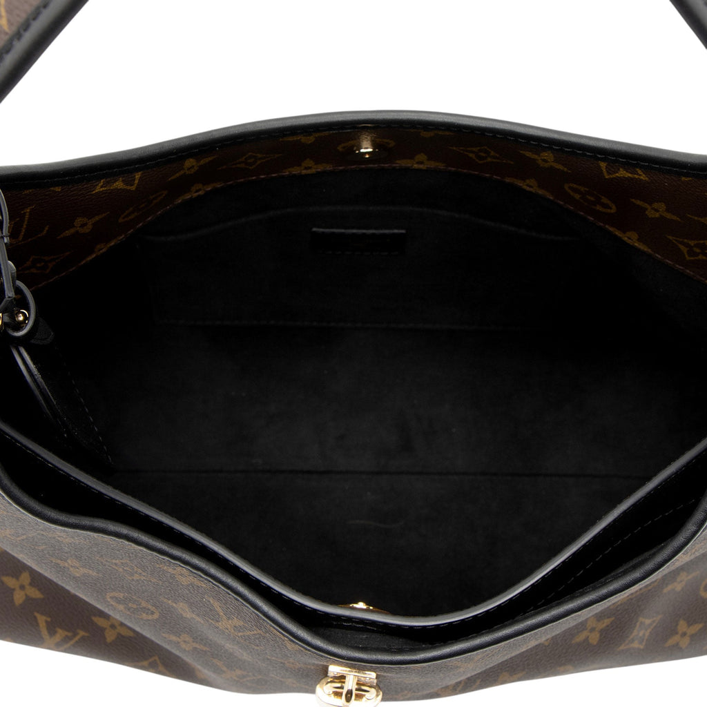 Louis Vuitton Monogram Canvas The Drop GM Shoulder Bag - Black/Brown