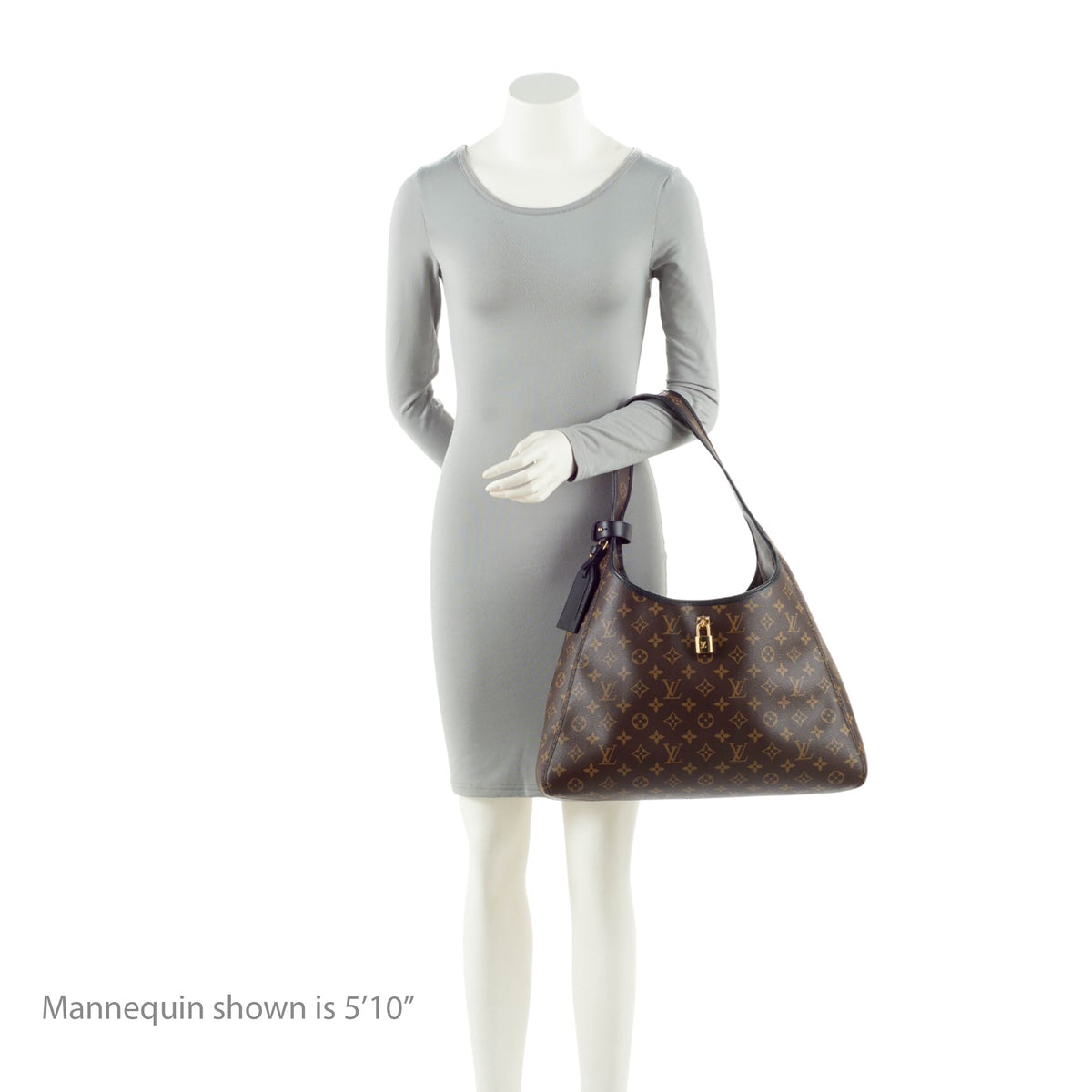 Louis Vuitton Monogram Canvas The Drop GM Shoulder Bag - Black/Brown