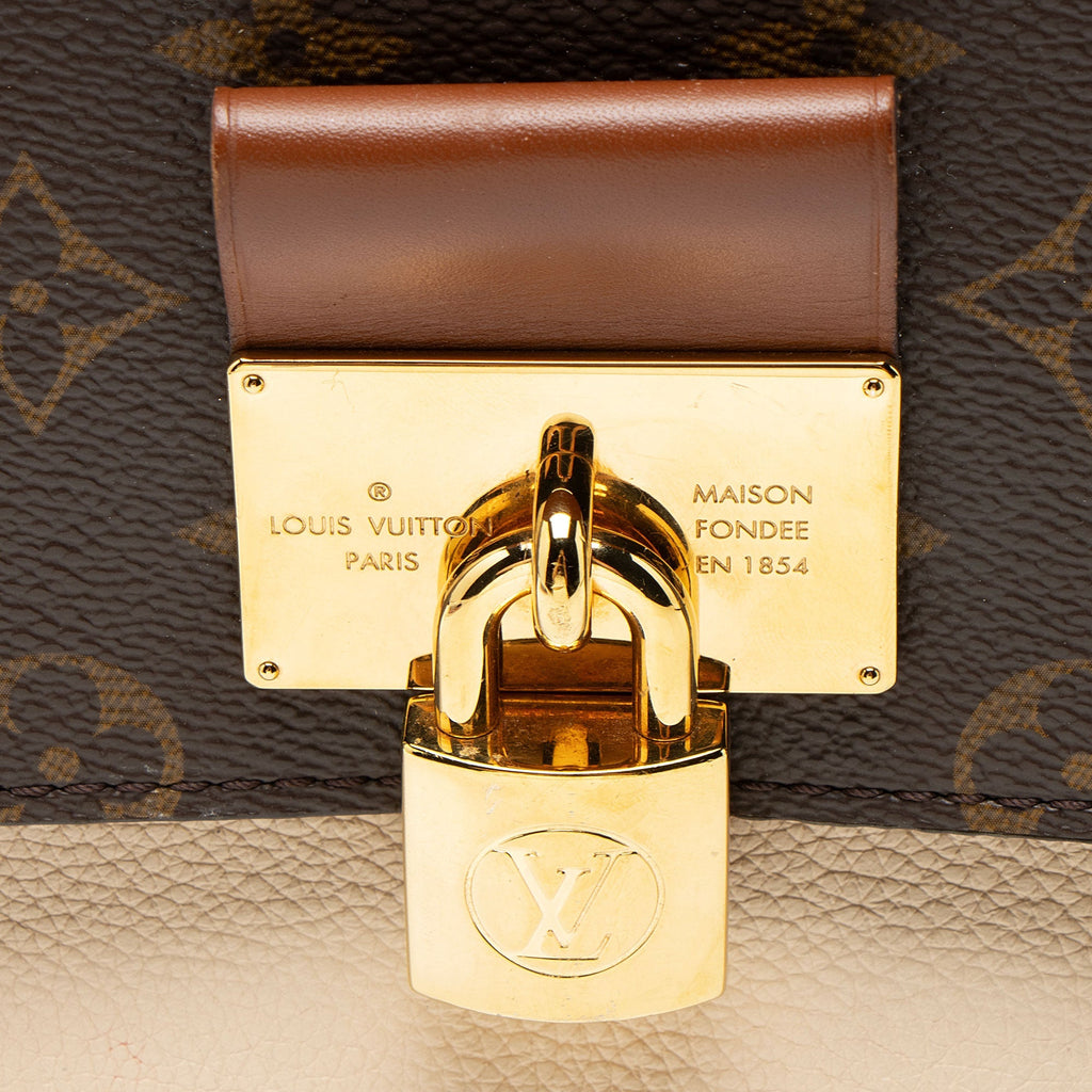 Louis Vuitton Monogram Canvas Vaugirard Top Handle Crossbody Bag - Brown/Red/White