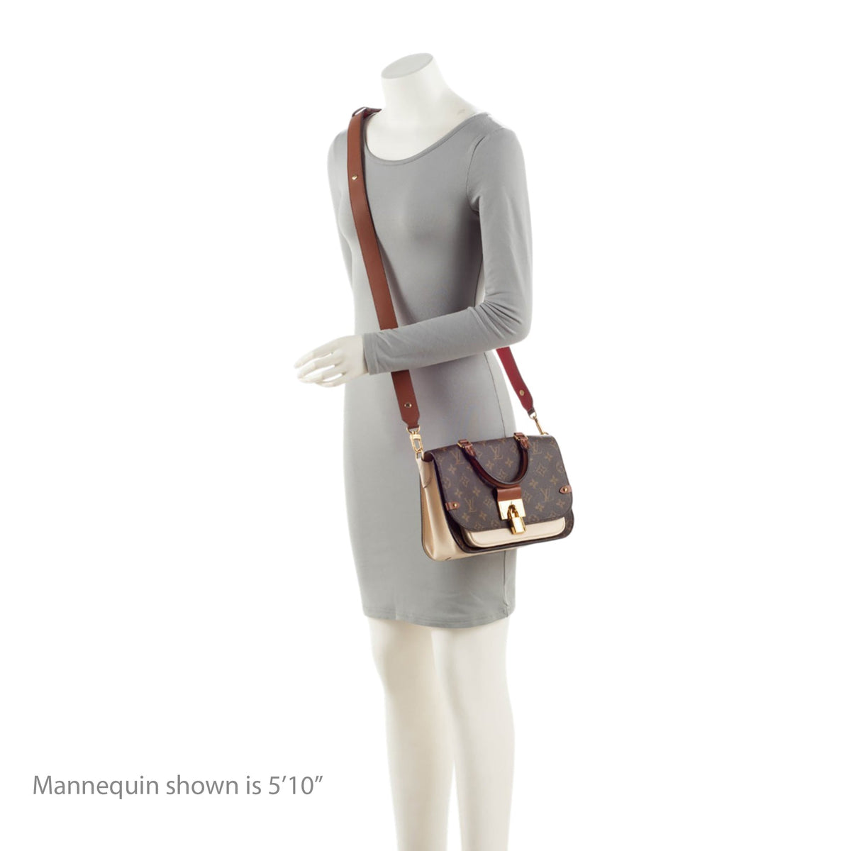 Louis Vuitton Monogram Canvas Vaugirard Top Handle Crossbody Bag - Brown/Red/White