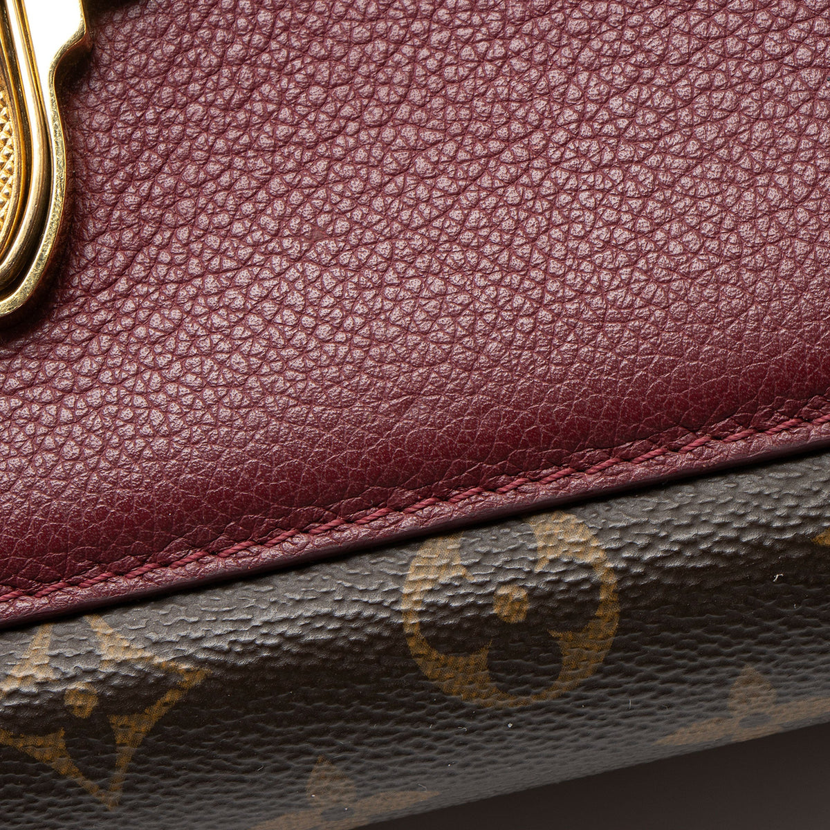 Louis Vuitton Monogram Canvas Victoire Chain Bag - Brown/Red