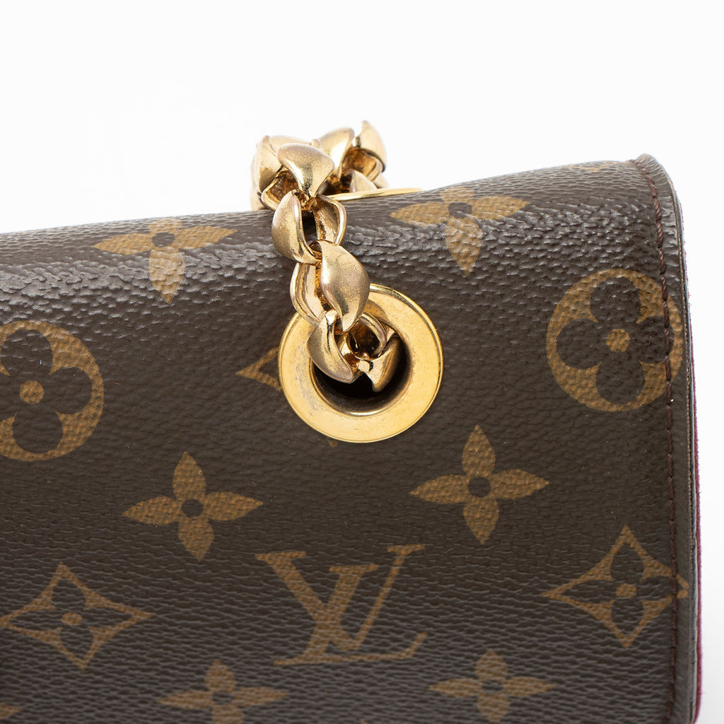 Louis Vuitton Monogram Canvas Victoire Chain Bag - Brown/Red