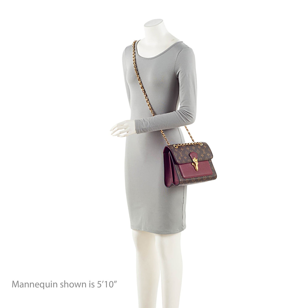 Louis Vuitton Monogram Canvas Victoire Chain Bag - Brown/Red