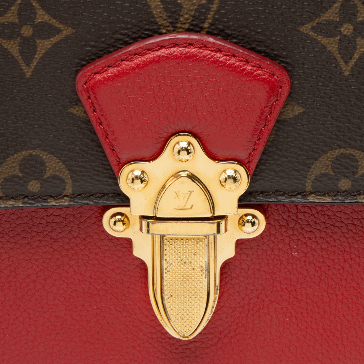 Louis Vuitton Monogram Canvas Victoire Chain Bag - Brown/Red
