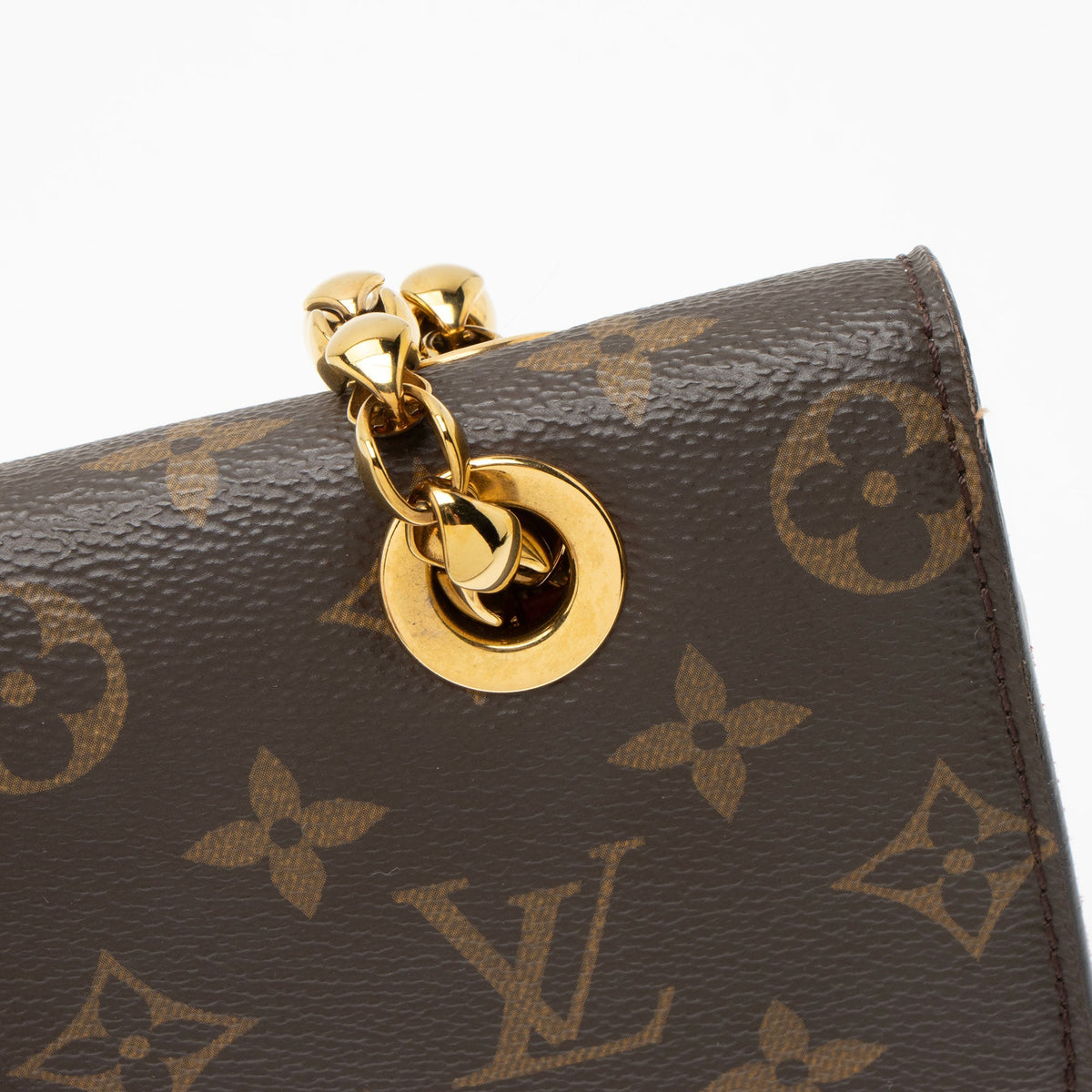 Louis Vuitton Monogram Canvas Victoire Chain Bag - Brown/Red