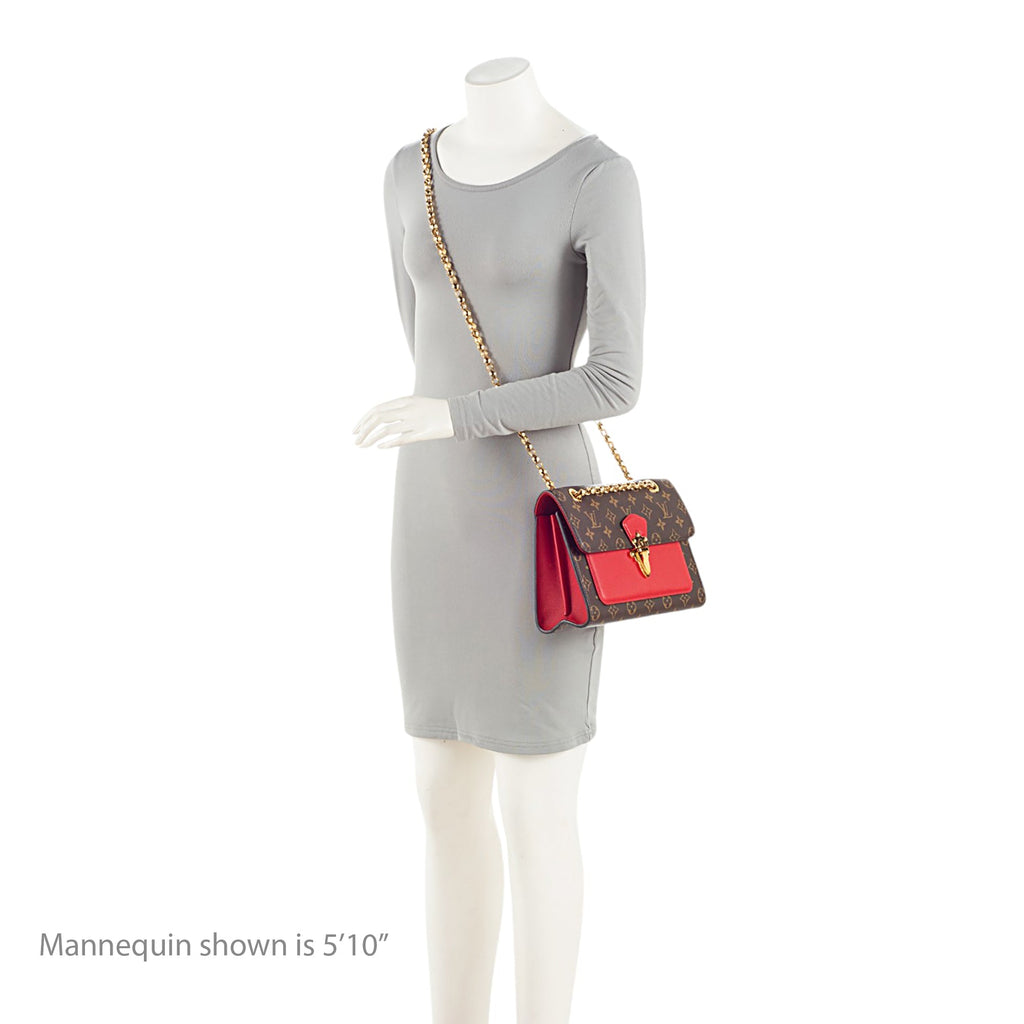 Louis Vuitton Monogram Canvas Victoire Chain Bag - Brown/Red