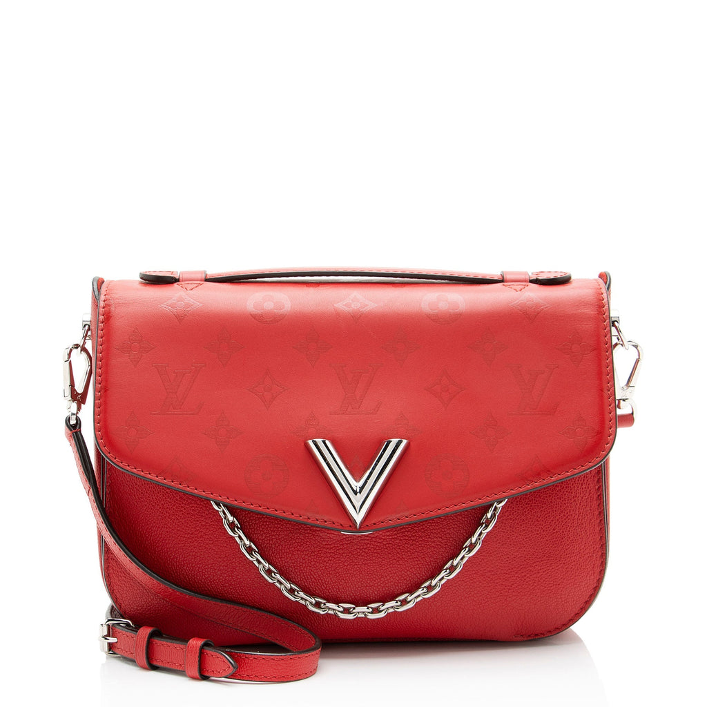 Louis Vuitton Monogram Cuir Very Messenger - Red