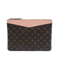 Louis Vuitton Monogram Daily Pouch Clutch - Brown
