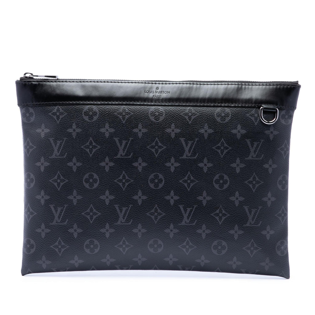Louis Vuitton Monogram Eclipse Discovery Pochette GM - Black