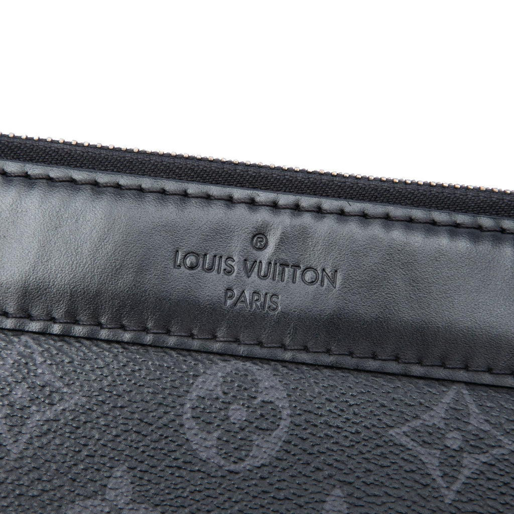Louis Vuitton Monogram Eclipse Discovery Pochette GM - Black