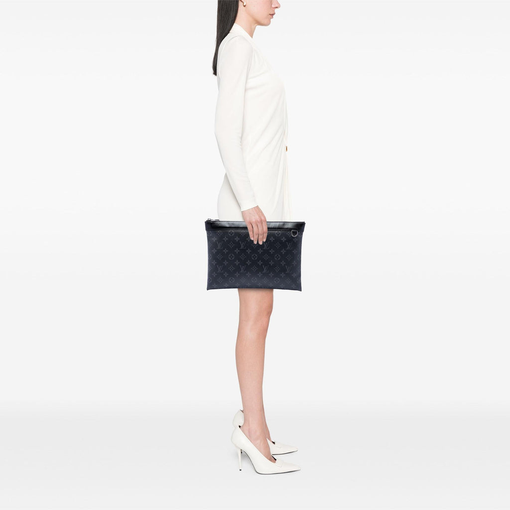 Louis Vuitton Monogram Eclipse Discovery Pochette GM - Black