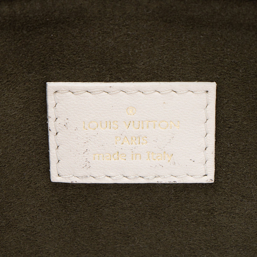 Louis Vuitton Monogram Embossed Lambskin Coussin PM Shoulder Bag - White