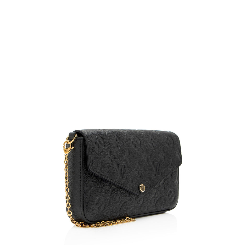 Louis Vuitton Monogram Empreinte Felicie Pochette - Black
