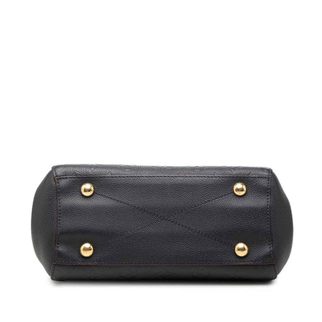 Louis Vuitton Monogram Empreinte Montaigne BB Satchel - Blue