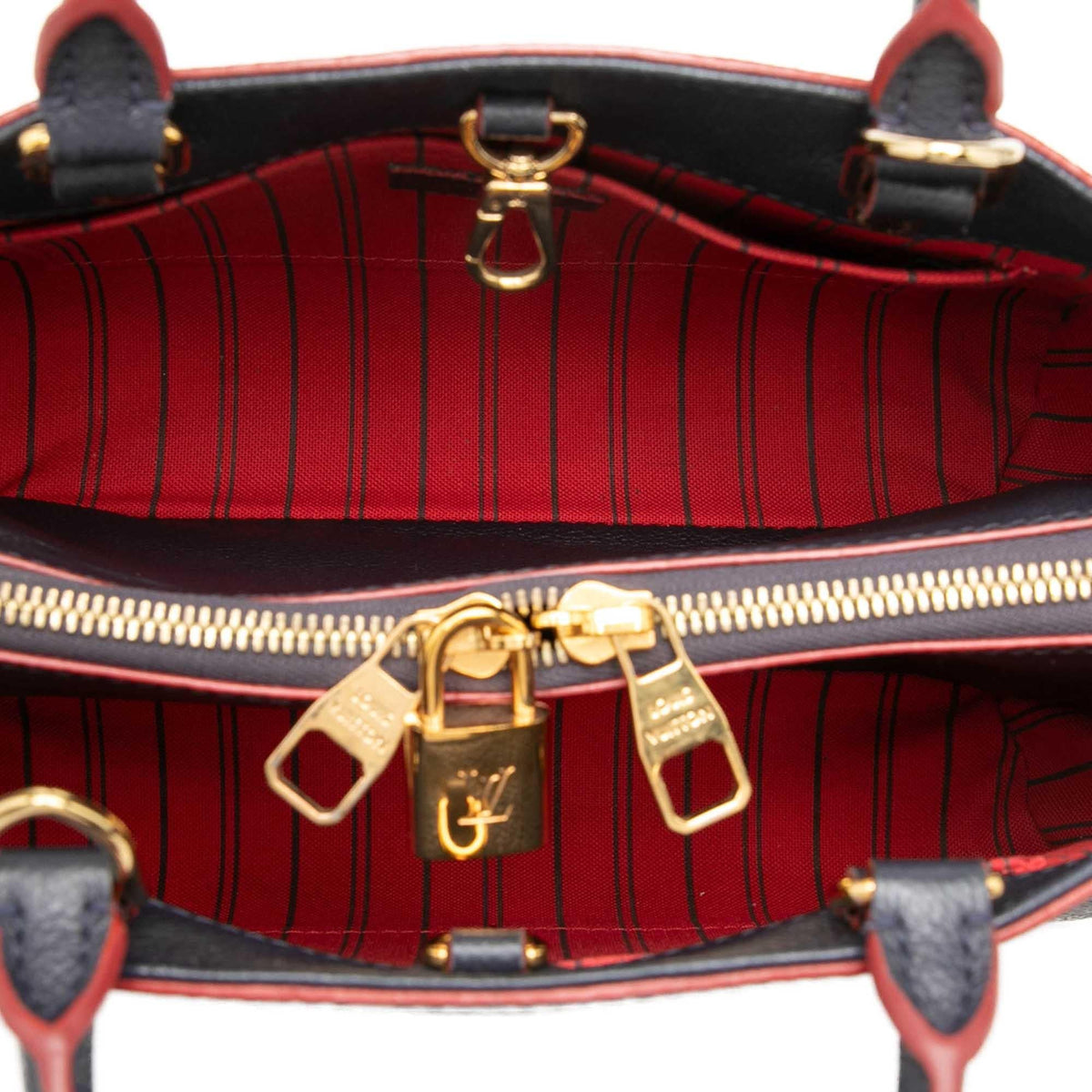 Louis Vuitton Monogram Empreinte Montaigne BB Satchel - Blue