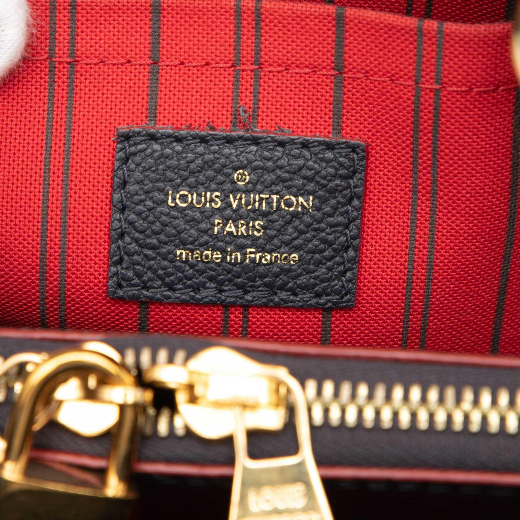 Louis Vuitton Monogram Empreinte Montaigne BB Satchel - Blue