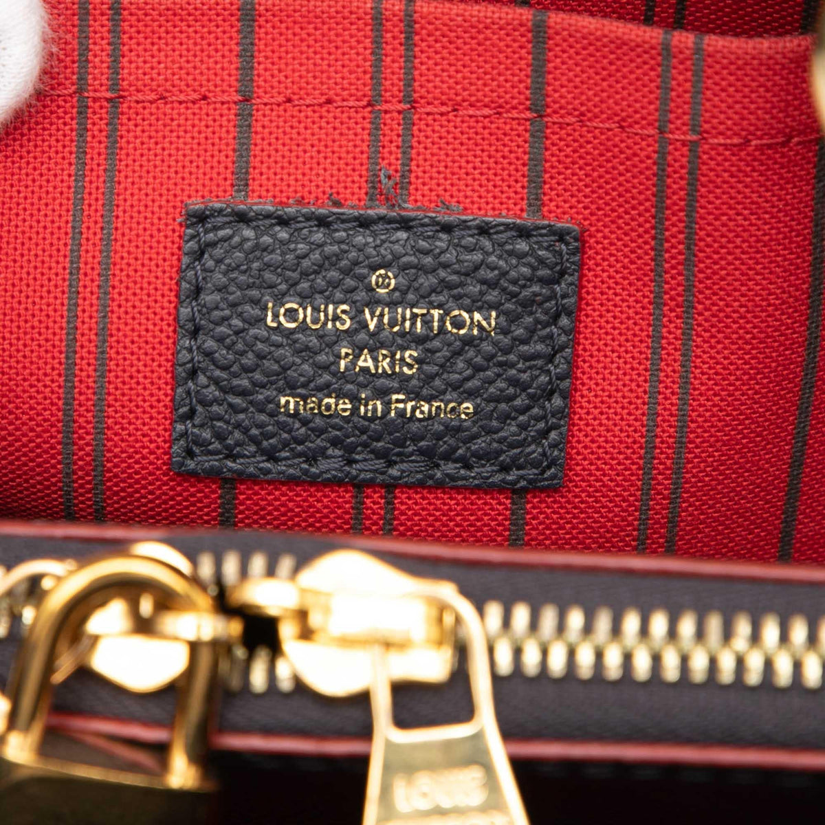 Louis Vuitton Monogram Empreinte Montaigne BB Satchel - Blue