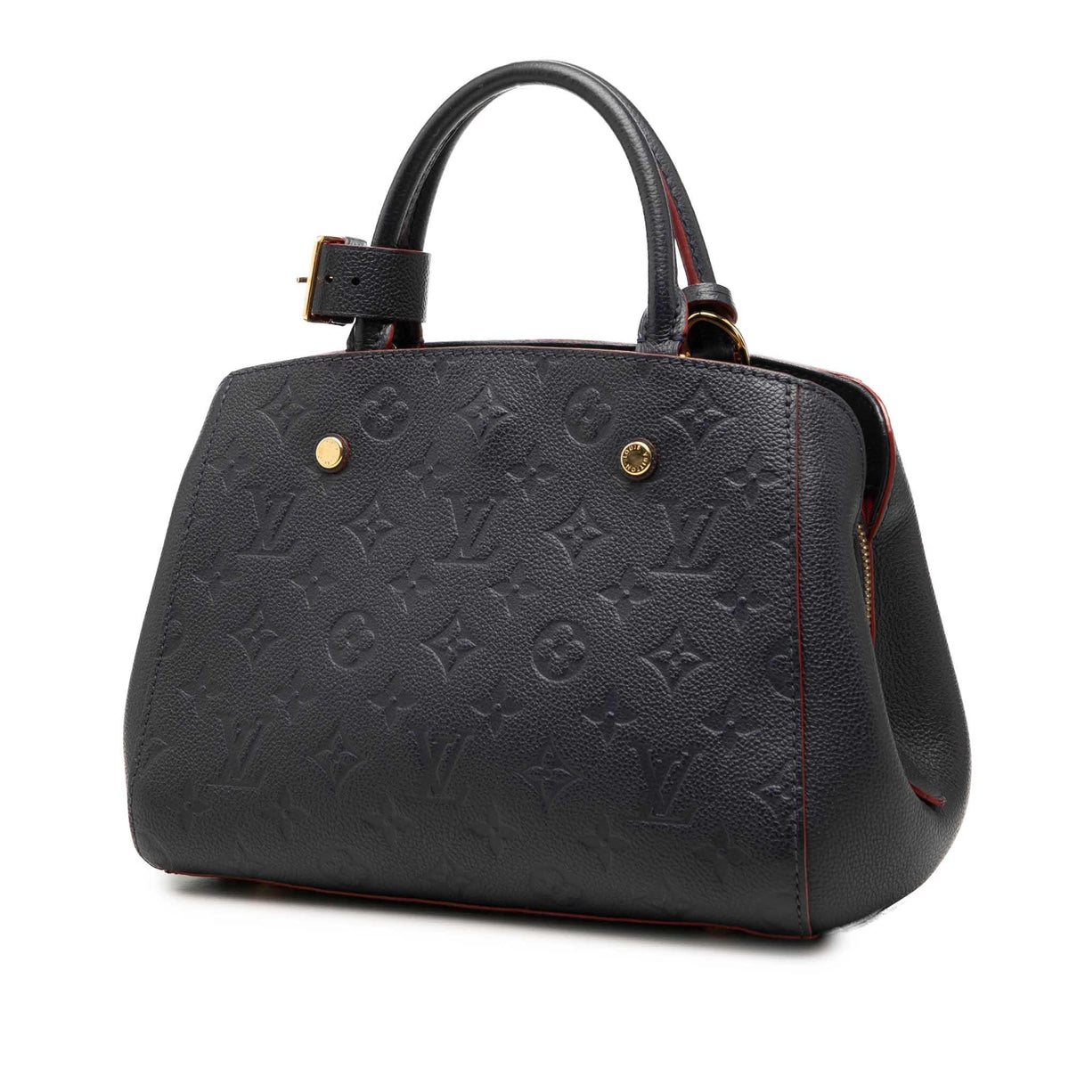 Louis Vuitton Monogram Empreinte Montaigne BB Satchel - Blue
