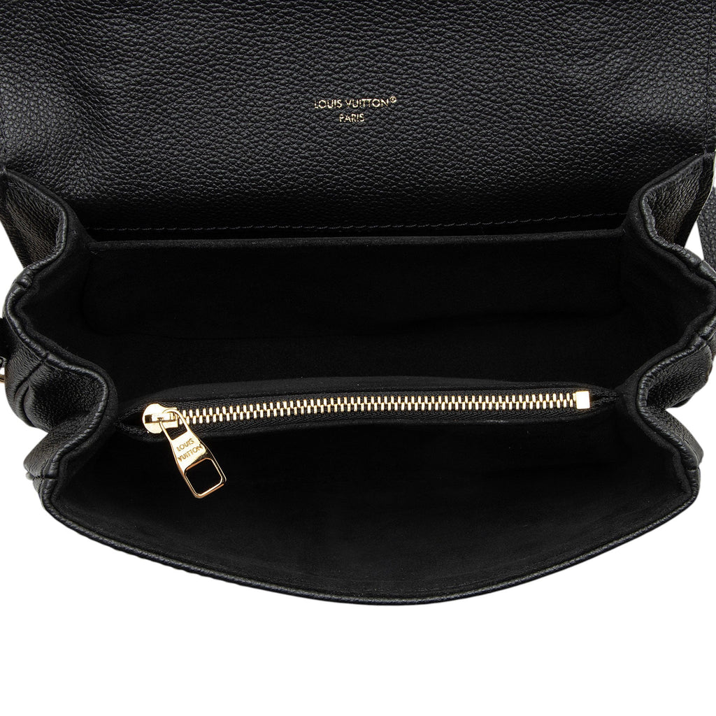 Louis Vuitton Monogram Empreinte Pochette Metis E/W Shoulder Bag - Black