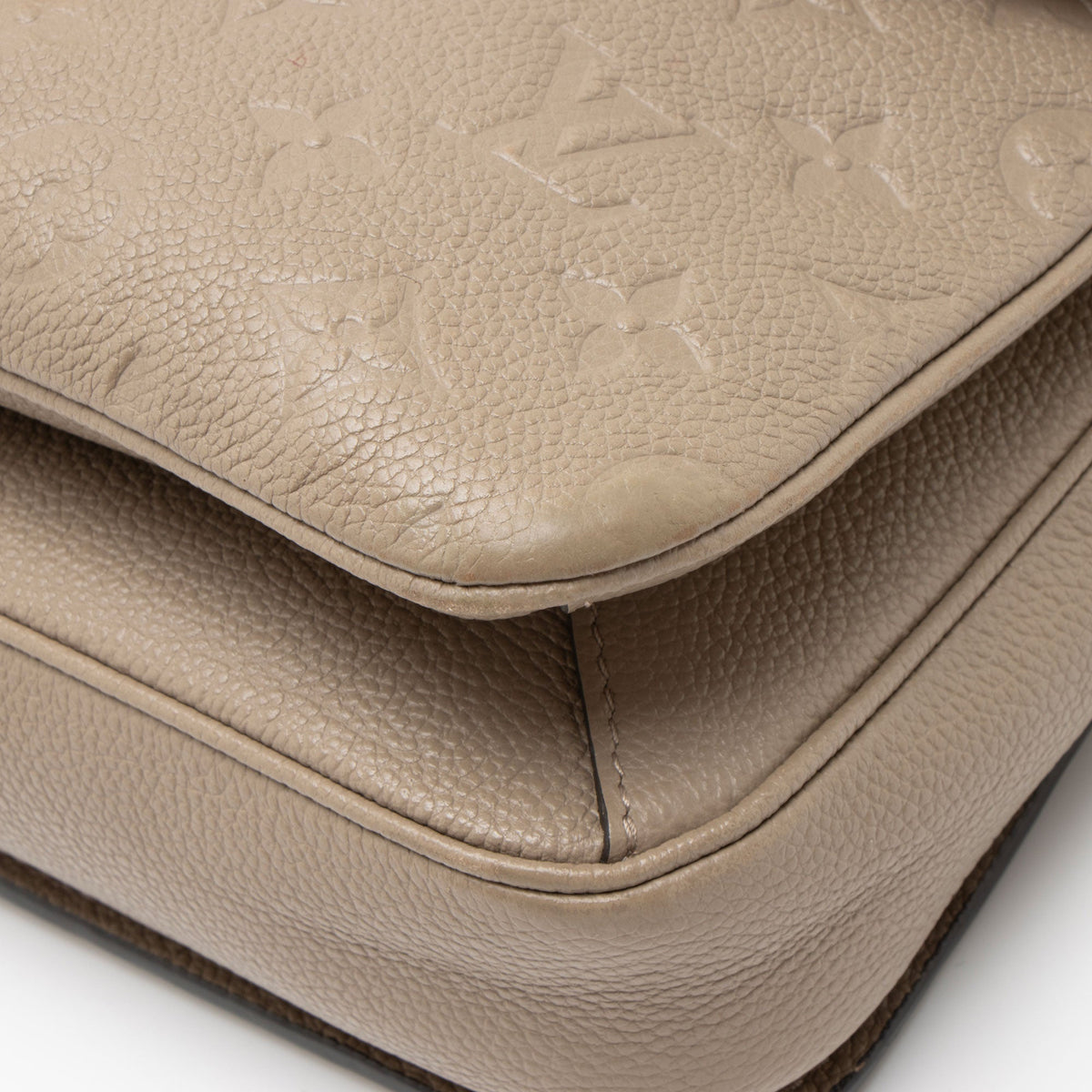 Louis Vuitton Monogram Empreinte Pochette Metis Shoulder Bag - Beige