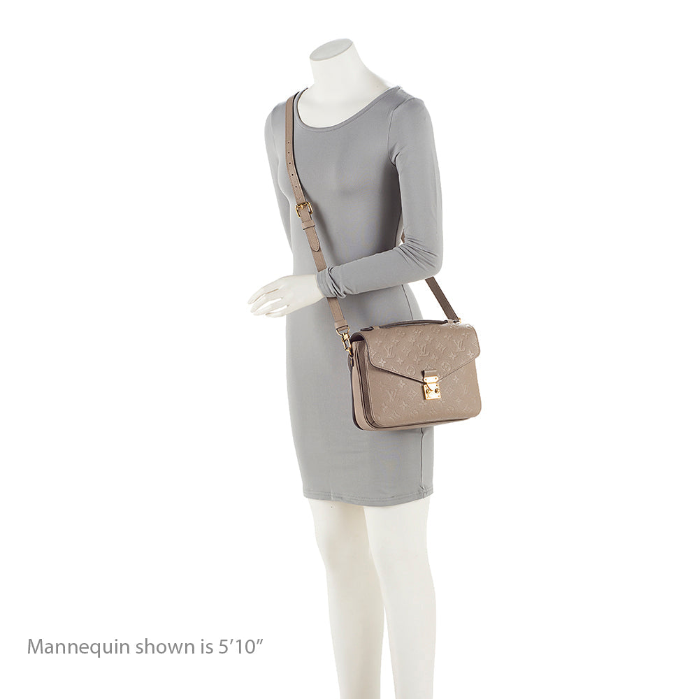 Louis Vuitton Monogram Empreinte Pochette Metis Shoulder Bag - Beige