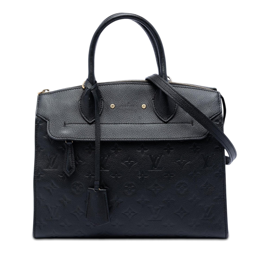 Louis Vuitton Monogram Empreinte Pont Neuf MM Satchel - Black