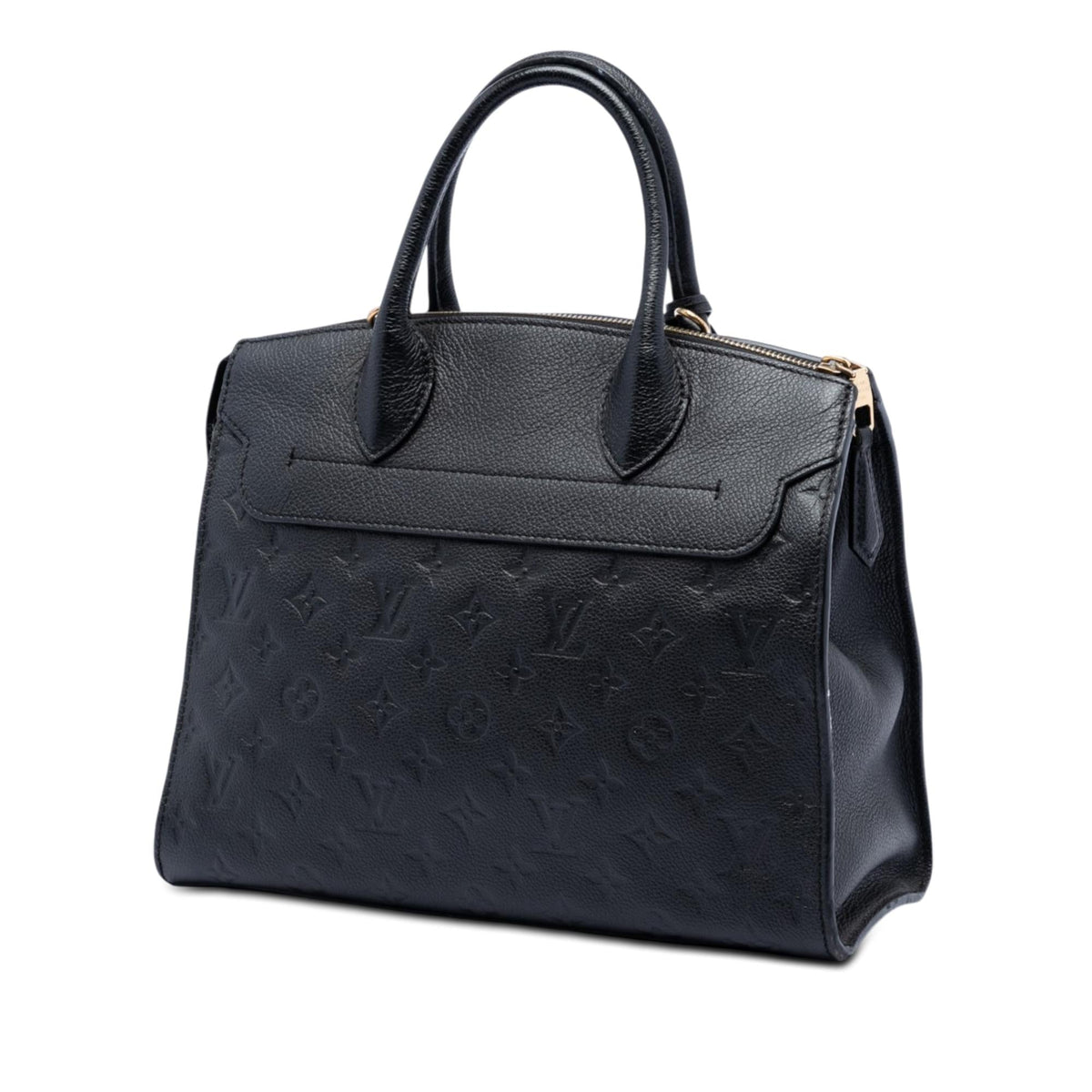 Louis Vuitton Monogram Empreinte Pont Neuf MM Satchel - Black