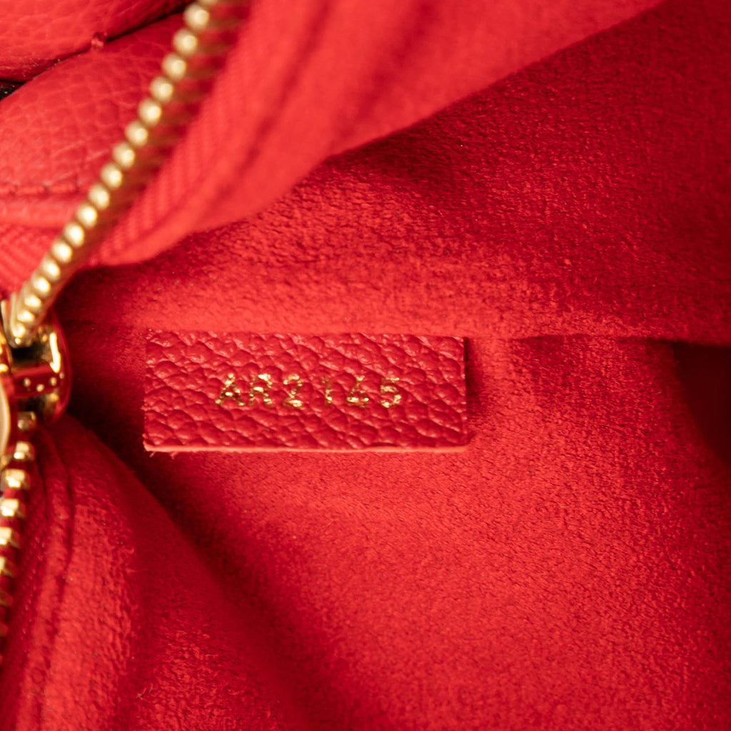 Louis Vuitton Monogram Empreinte Twice Crossbody Bag - Red