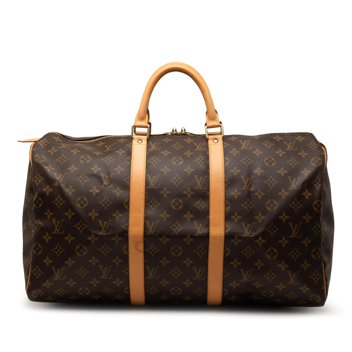 Louis Vuitton Monogram Keepall 50 Duffle Bag - Brown