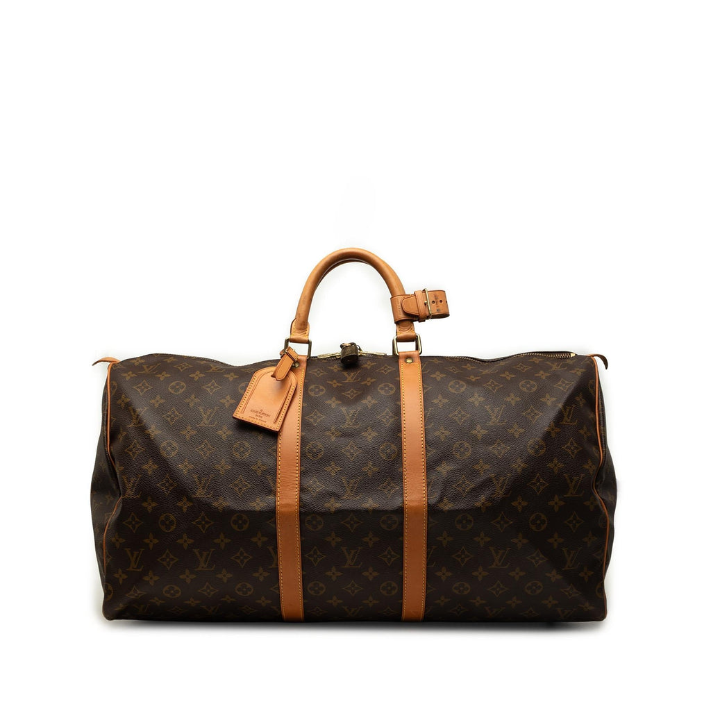 Louis Vuitton Monogram Keepall 55 Duffle Bag - Brown