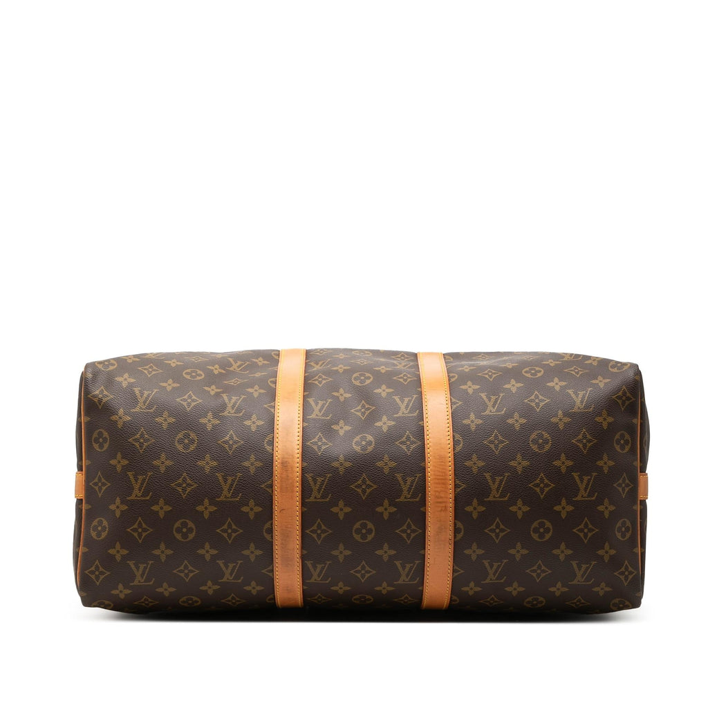 Louis Vuitton Monogram Keepall Bandouliere 50 Duffle Bag - Brown