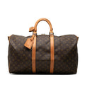 Louis Vuitton Monogram Keepall Bandouliere 50 Duffle Bag - Brown
