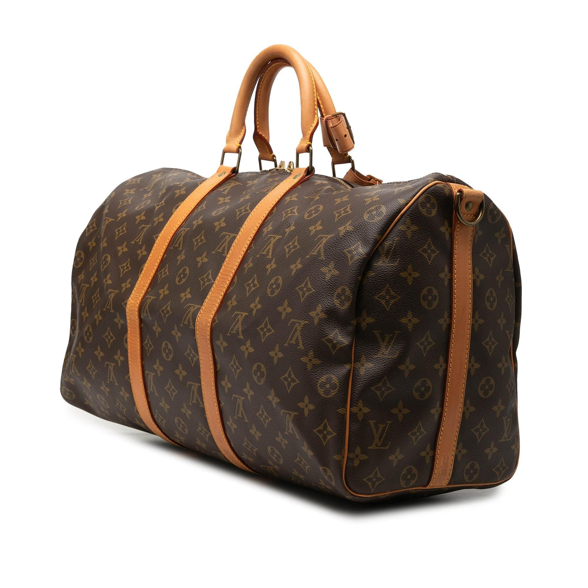 Louis Vuitton Monogram Keepall Bandouliere 50 Duffle Bag - Brown