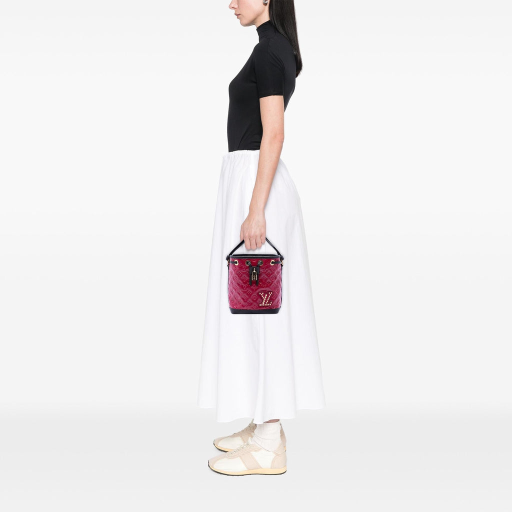 Louis Vuitton Monogram Limited Edition Autumn Winter Double Jeu Neo Neo MM Shoulder Bag - Red